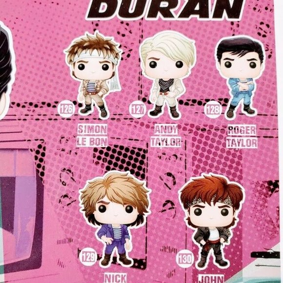 Funko Pop Rocks Duran Duran Roger Taylor #128 Vinyl Figure Jacket NIB New In Box - Picture 9 of 10